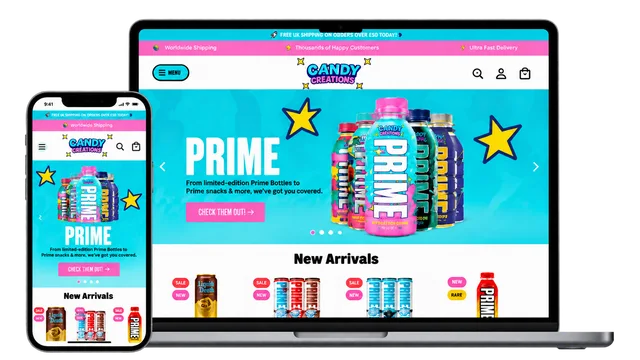 Candy Creations ecommerce project