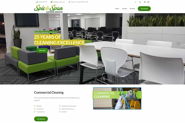 Spic n Span cleaning website