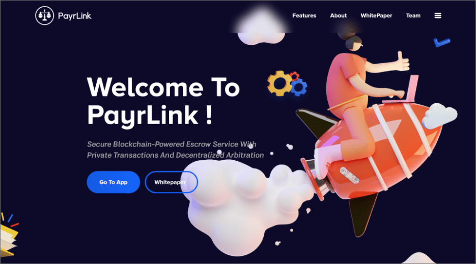crypto currency website and branding design payrlink