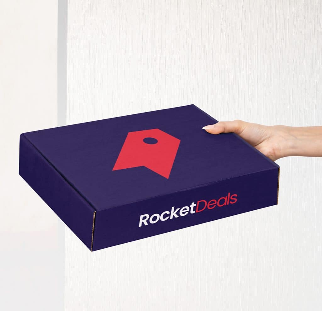 Rocket Deals Packaging mock up by DexCloud